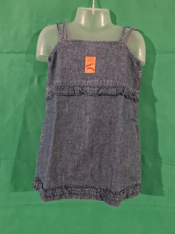Robe en jean à bretelles 6 mois (67 cm) In Extenso