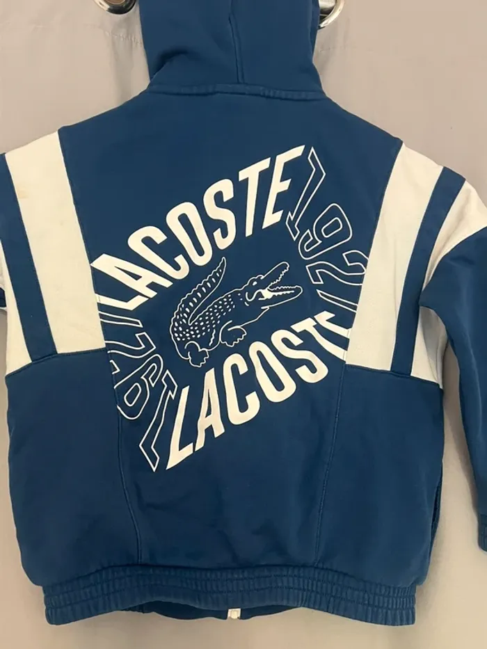 gilet lacoste bleu et blanc - photo numéro 10