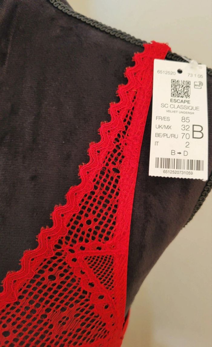 Soutien-gorge dentelle Rouge Etam 85B - photo numéro 3
