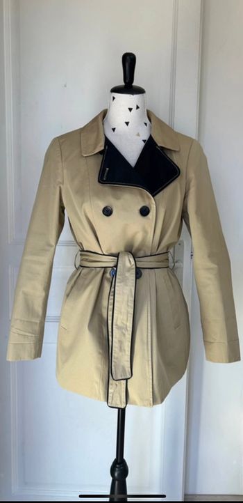Trench Coat Beige et Noir