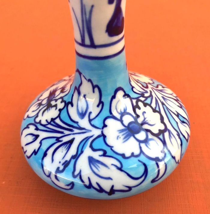 Vase céramique à décor floral - photo numéro 4