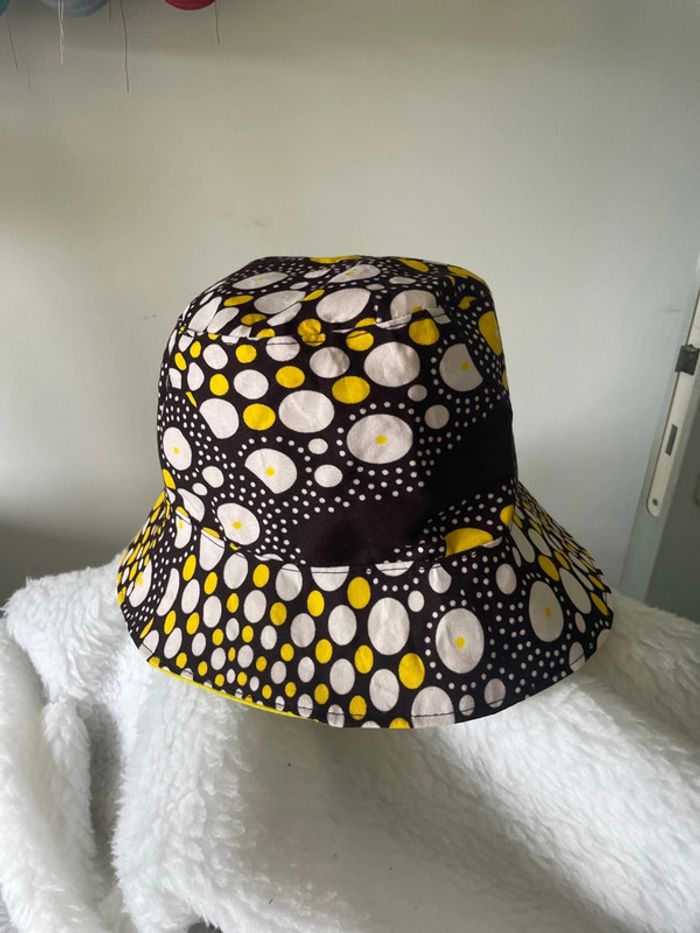 Bob réversible wax noir et jaune - photo numéro 3