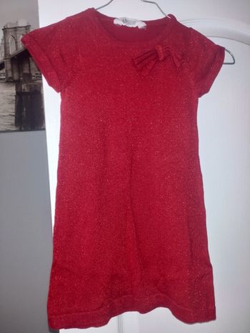 Robe h@m rouge à paillettes