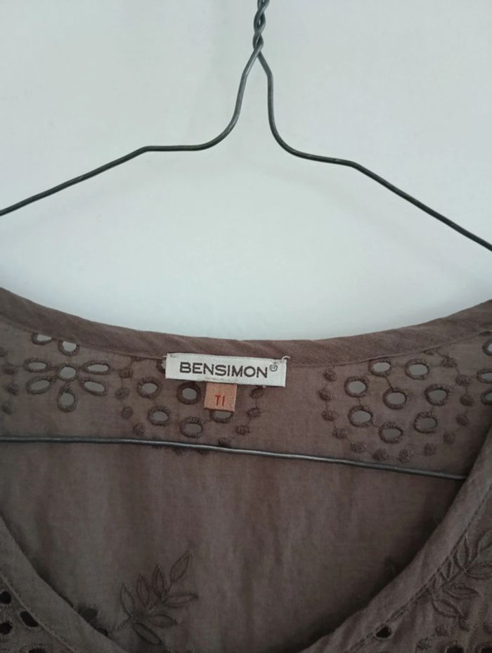 Blouse légère broderie anglaise Bensimon - photo numéro 3