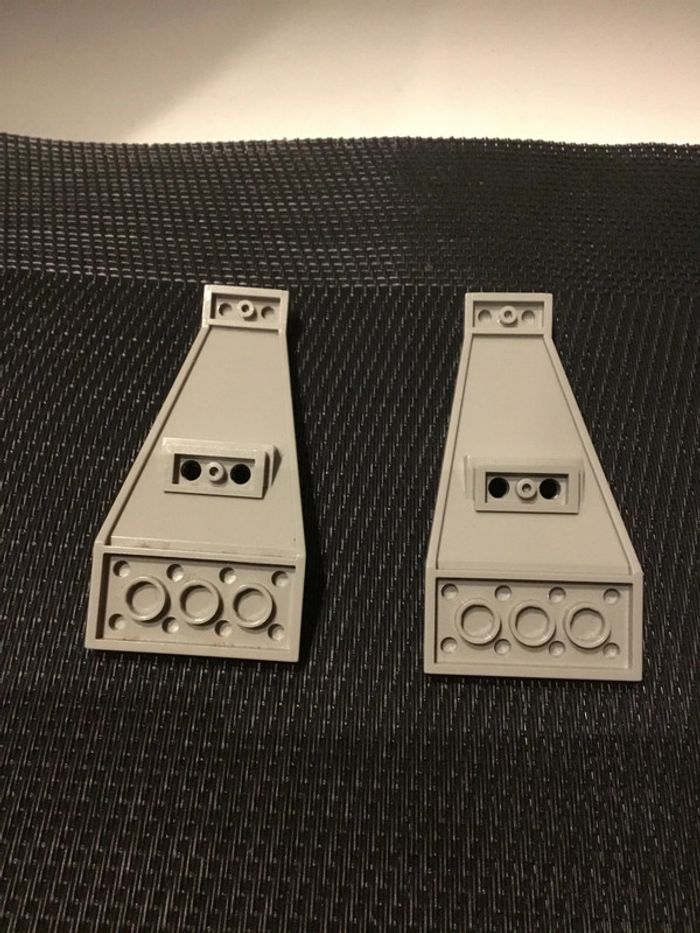 Lego Espace lot 2 ailes vaisseau pièces de rechange 6836 6915 gris clair - photo numéro 4