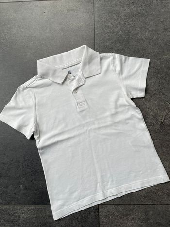 T-shirt polo blanc 3-4 ans