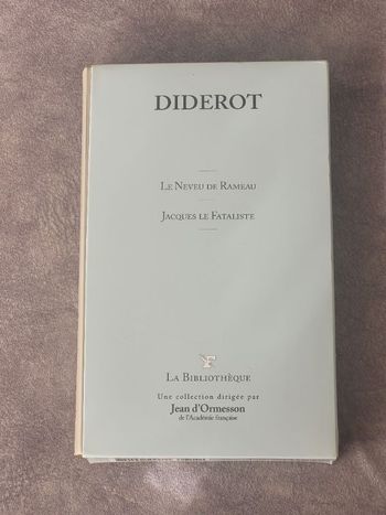 Le Neveu De Rameau / Jacques Le Fataliste Jacques le fataliste T17 Par Diderot