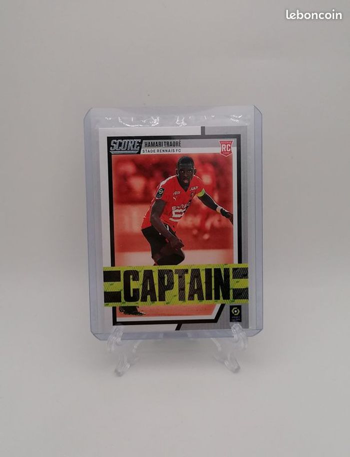 Carte Panini score Ligue 1 2022-23 Rookie Card Captain Hamari Traoré n°7.