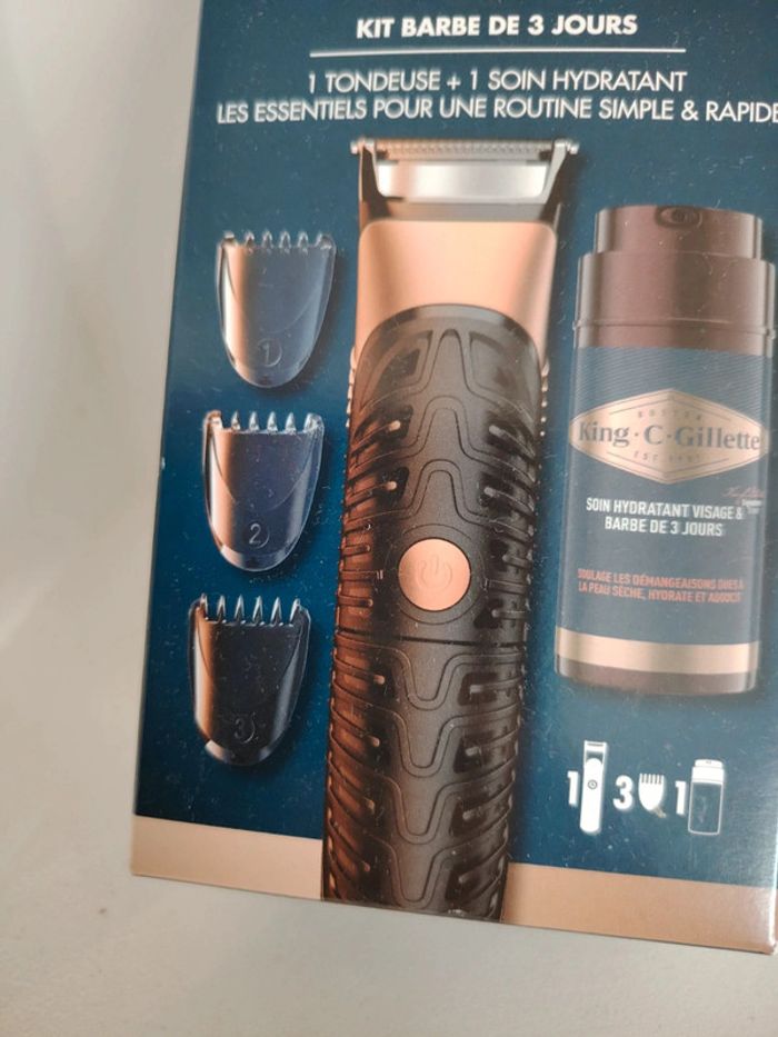 Kit Barbe de 3 jours King C Gillette tondeuse + soin hydratant - photo numéro 3