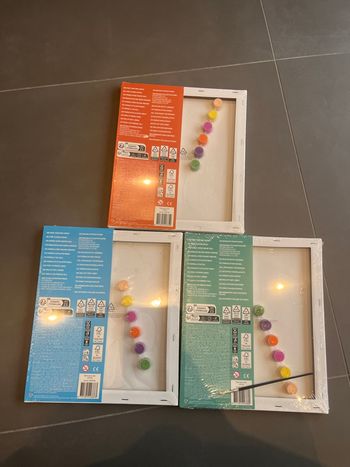 Lot 3 tableaux peinture enfant Pâques 