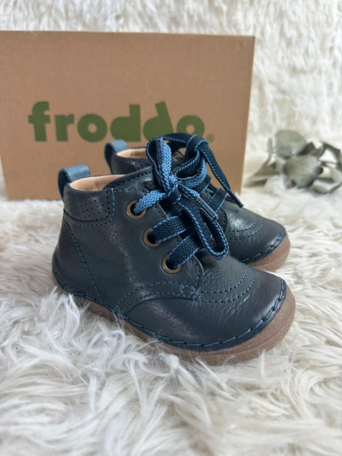 Paire de chaussures Bleu Froddo taille 19 - photo numéro 2