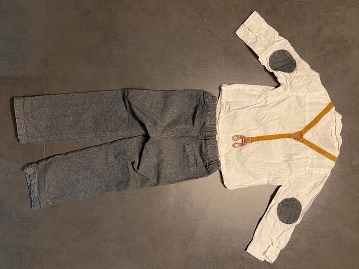 Ensemble chemise pantalon garçon 4 ans - photo numéro 2