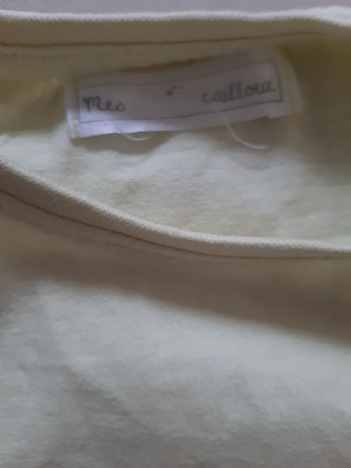 tee-shirt manches courtes jaune fille - marguerite - Mes petits cailloux - 18 mois - photo numéro 4