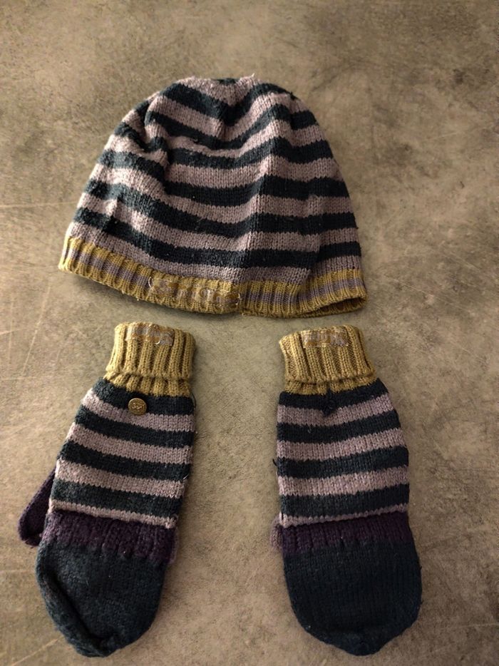 Ensemble garçon bonnet et gants sergent major - photo numéro 1