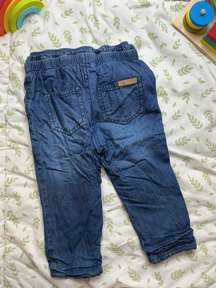 jean bleu foncé doublé kimbaloo 24 mois - photo numéro 6