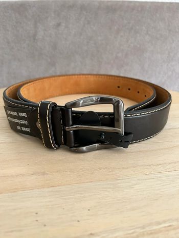 Ceinture en cuir marron taille 115 cm