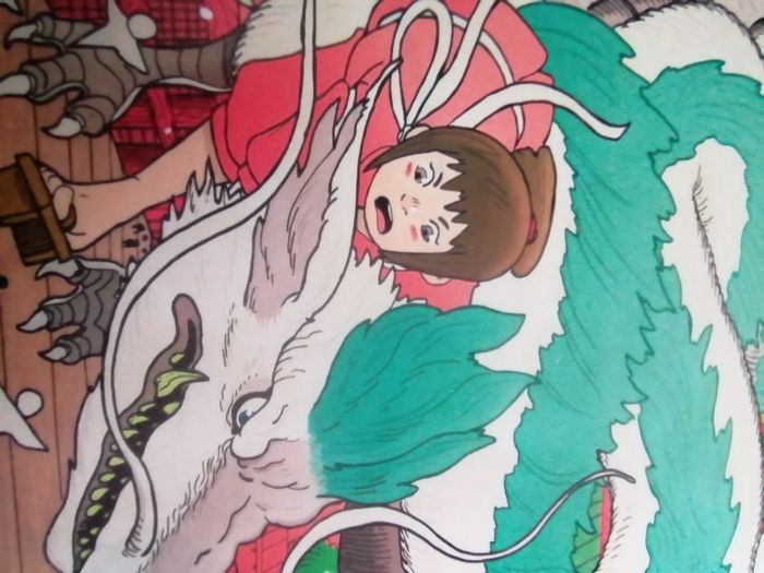 Affiche en tissu Le voyage de chihiro color studio Ghibli - photo numéro 2