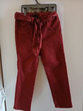 Pantalon rouge bordeaux