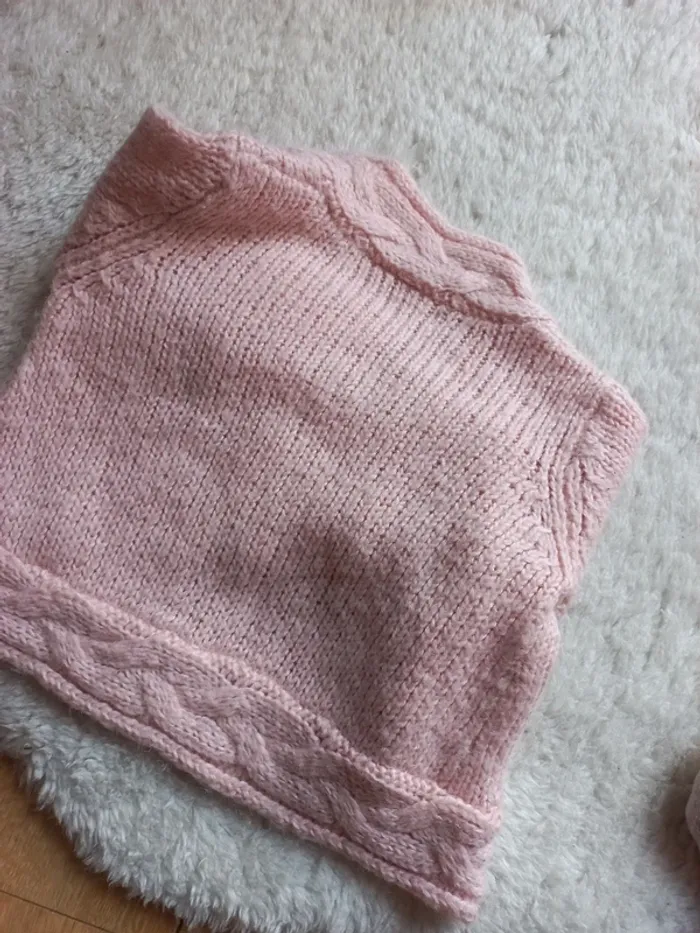 Gilet en laine,  bebe 6m - photo numéro 4