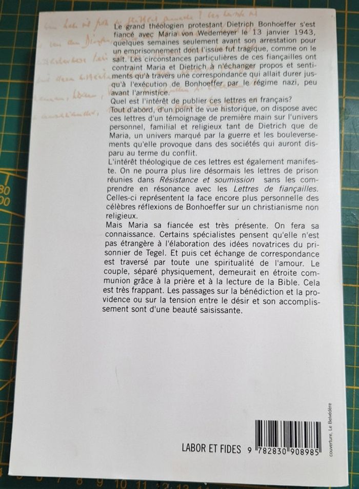 Livre "lettres de fiançailles cellule 92" en très bon état - photo numéro 2