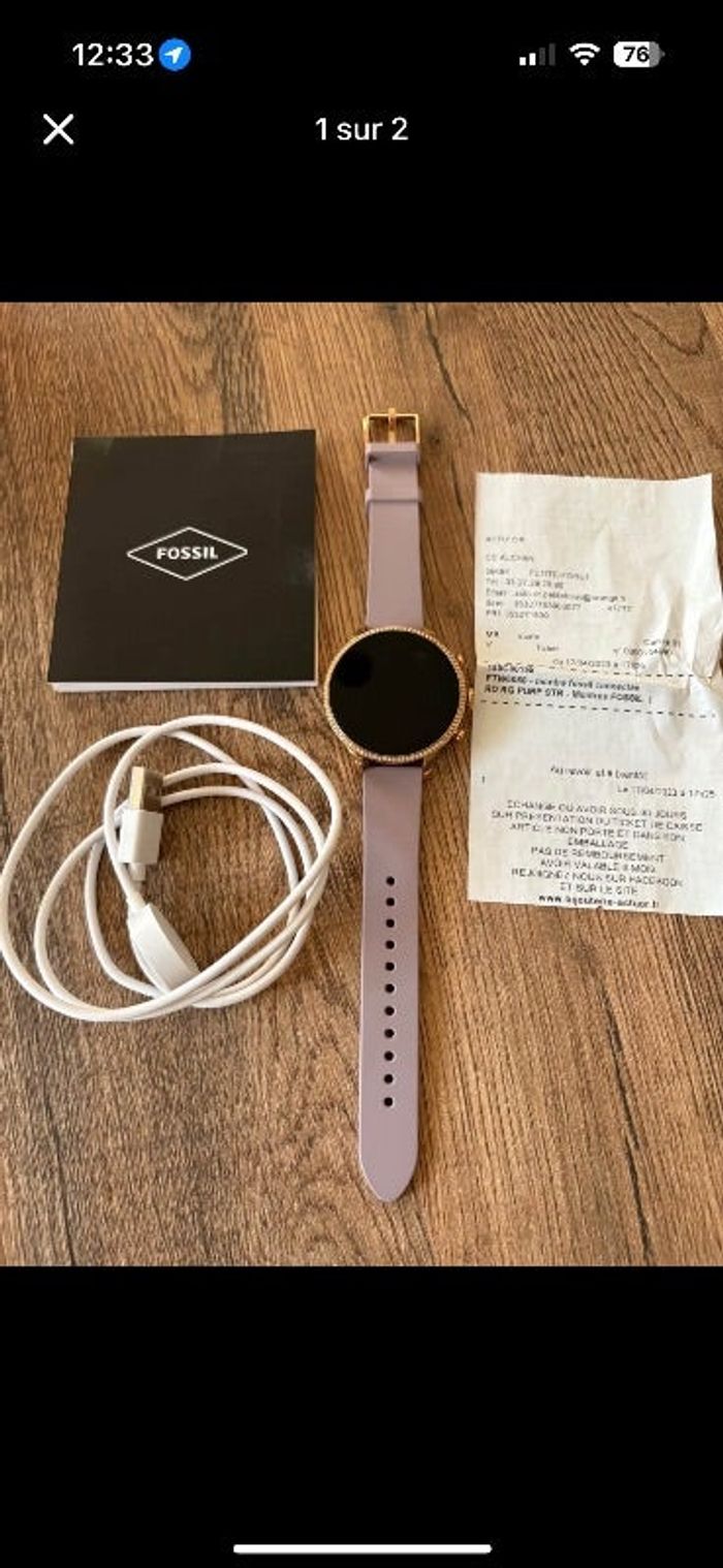 Montre fossil connectée