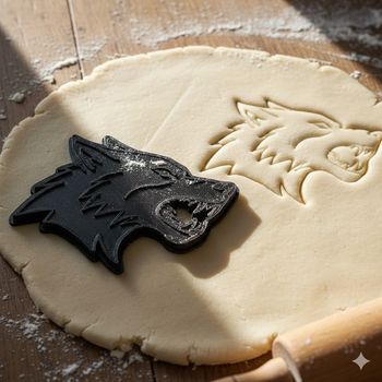 Emporte-pièce loup pour biscuits et pâtisseries créatives - 8 cm