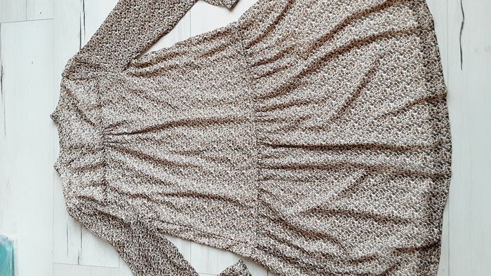 Vêtement de grossesse robe genoux motifs feuillages Vert Baudet taille 38 - photo numéro 4