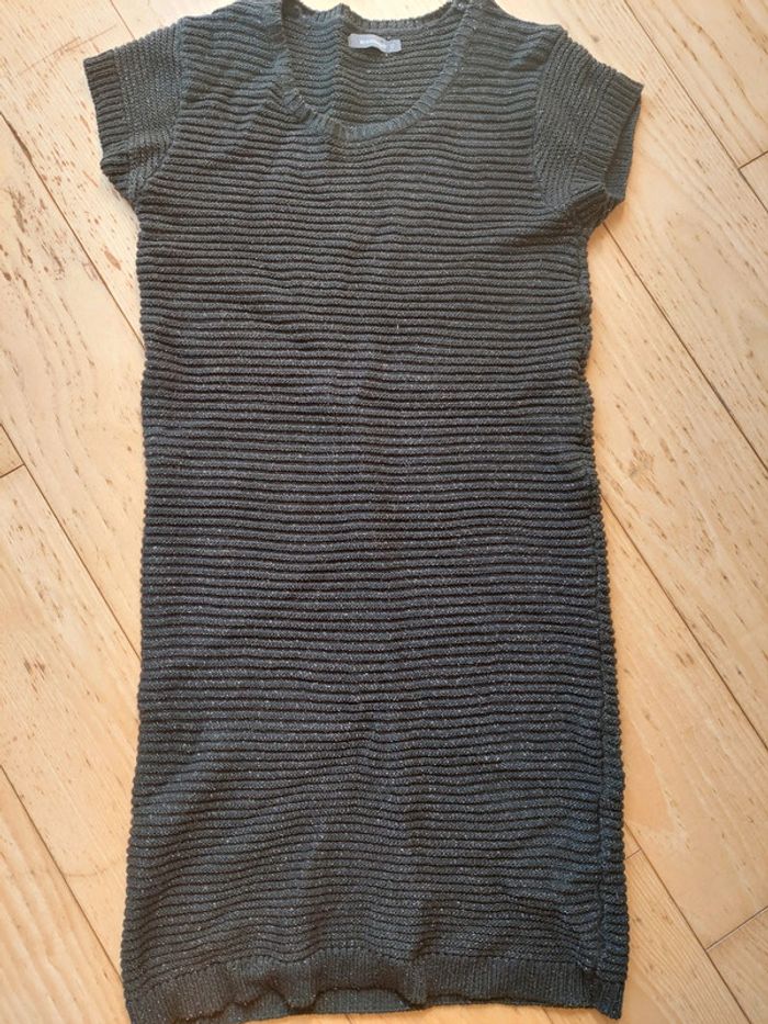 Robe pull 12 ans noire et lurex