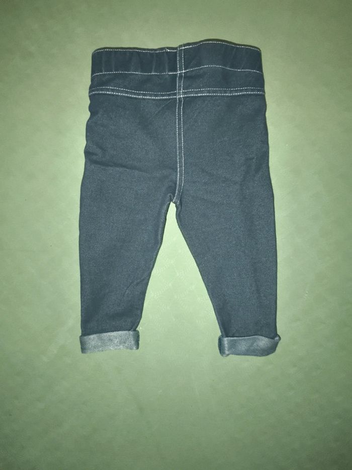 Ensemble jean (legging) Tshirt rose sans manches - photo numéro 7