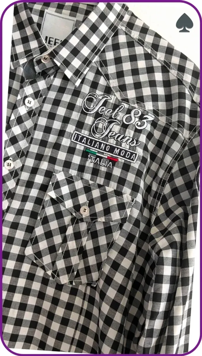 Chemise à carreaux homme Jeel XL - photo numéro 3