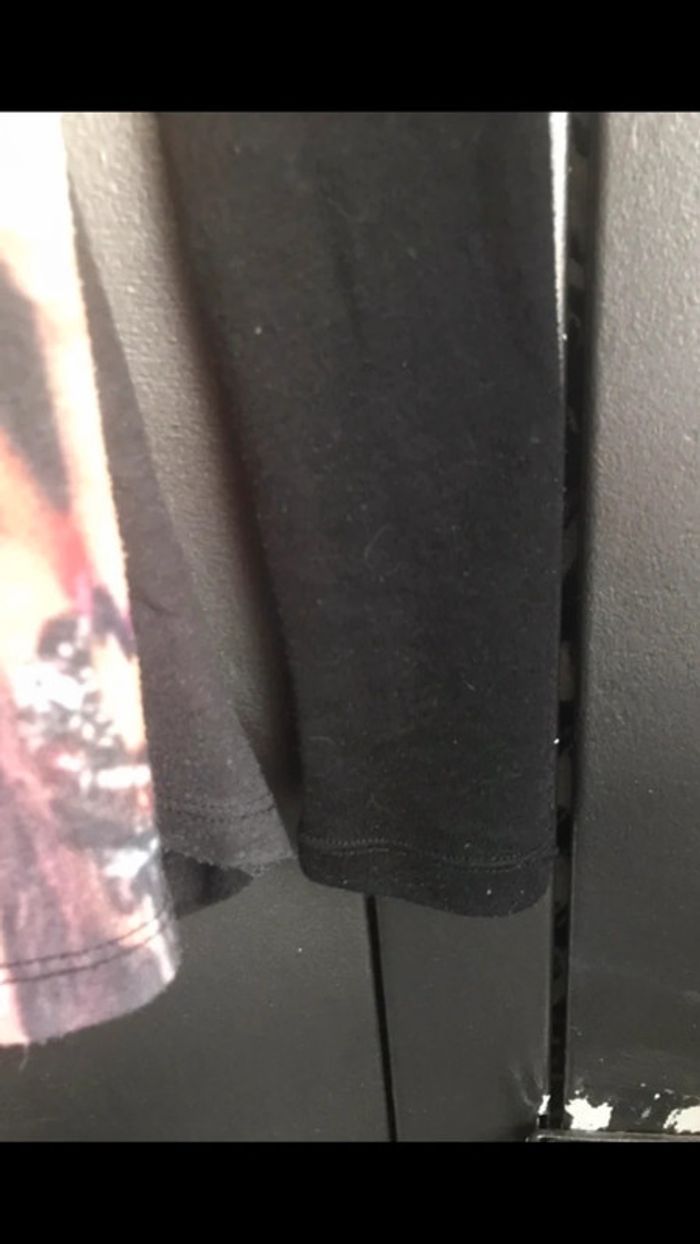 Teeshirt noir, manches longues, Cache cache , taille L - photo numéro 6