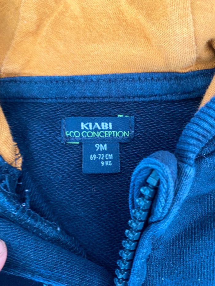 Veste à capuche kiabi 9 mois - photo numéro 2