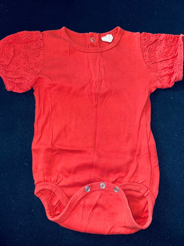 Body manche bouffante corail H&M - 12M