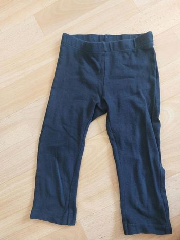 Leggings court bleu marine