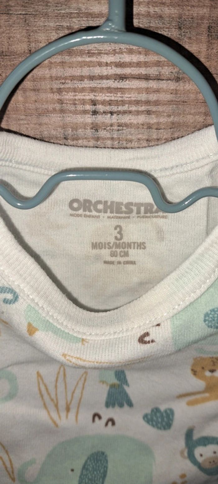 Body manches courtes Orchestra 3 mois - photo numéro 3