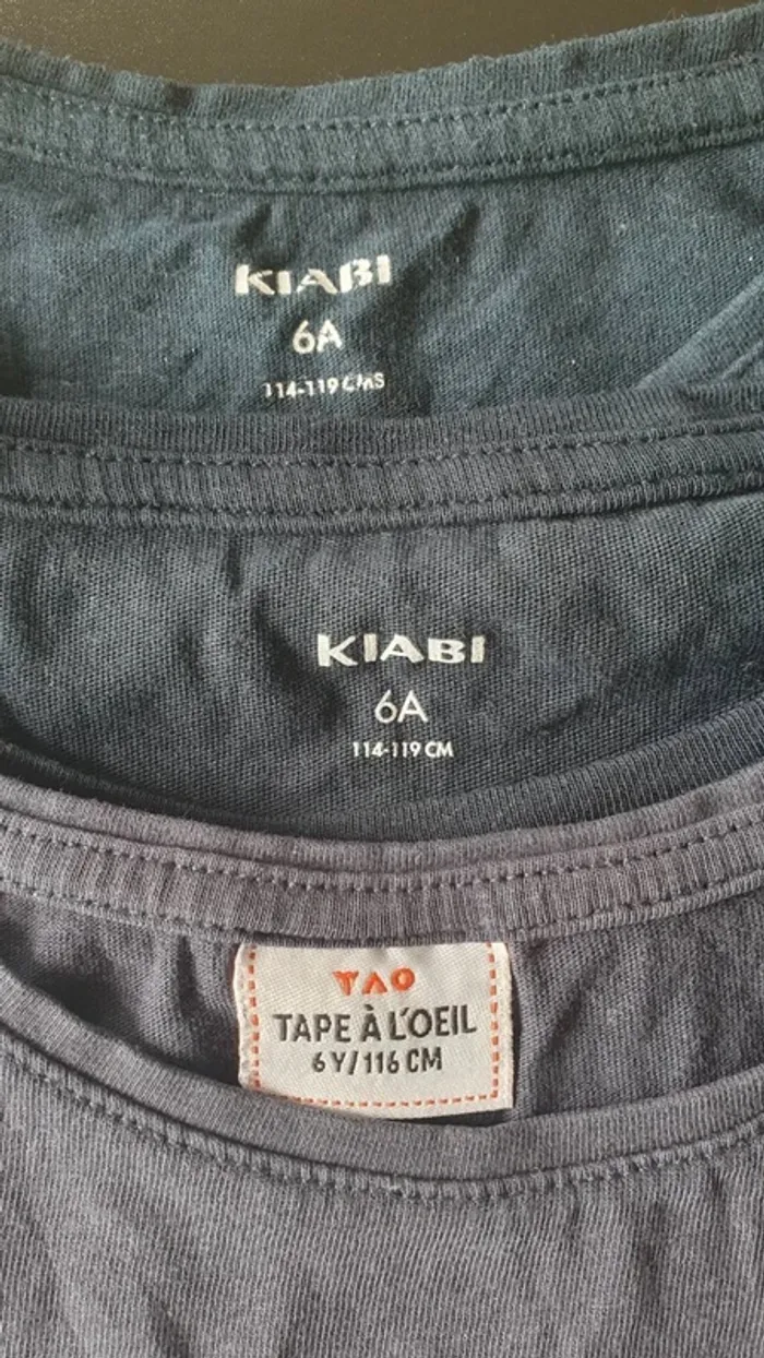 Lot de 3 tee-shirts manches courtes 6 ans - photo numéro 8