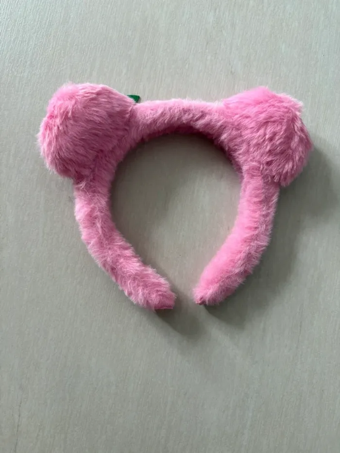 Serre-tête Lotso Disney Pixar – Rose peluche kawaii - photo numéro 3