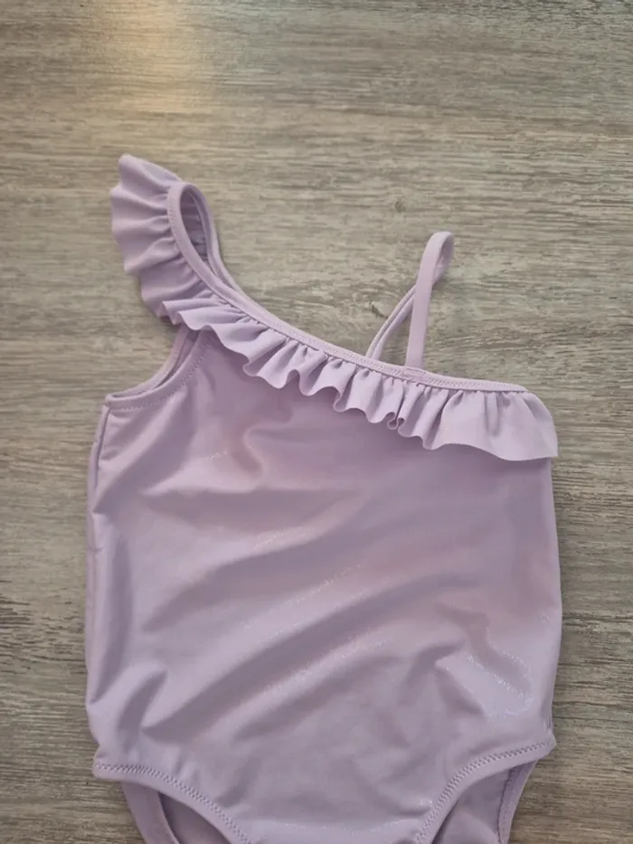 Maillot de bain asymétrique mauve irisé - photo numéro 2