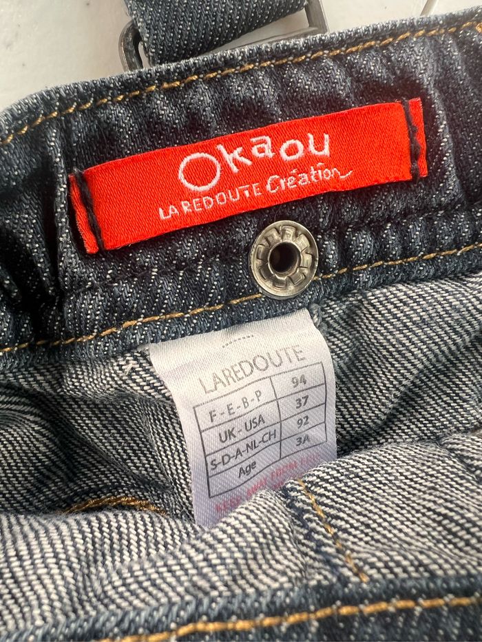 Salopette la redoute en jeans  taille 3 ans 94 cm Très bon état    Prix sur les lots               #bebefille6mois   #bebegarcon #naissance #naissancegarcon #nourrisson #maternité #sacfemme #grossesse #ensemblebebe #prixnegociable #prixlots #chauffebibero - photo numéro 2
