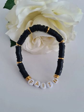 Bracelet heishi noir
