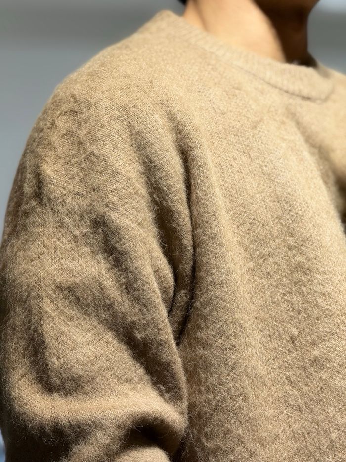 Pull homme oversize caramel - photo numéro 3