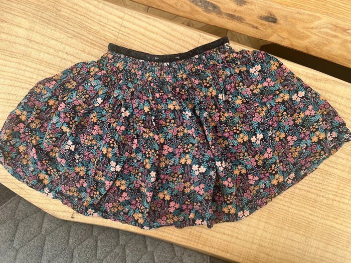 Jupe à fleurs automne hiver tape à l’œil 4 ans élastique