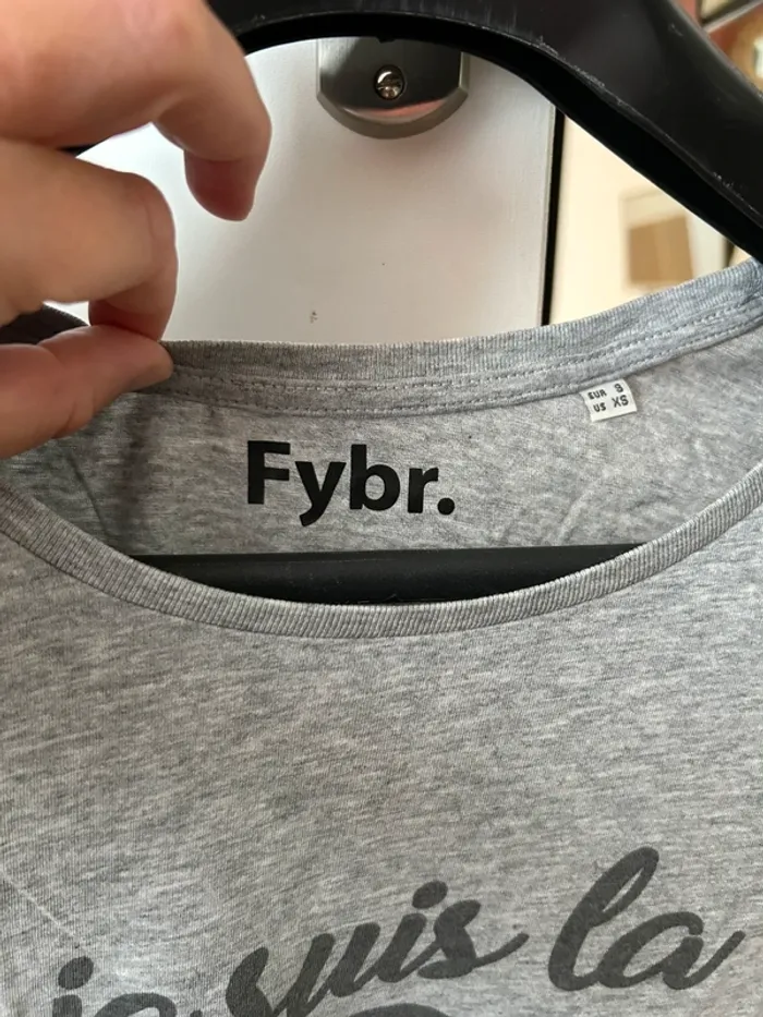 T-shirt message Fee pas chier taille S - photo numéro 5