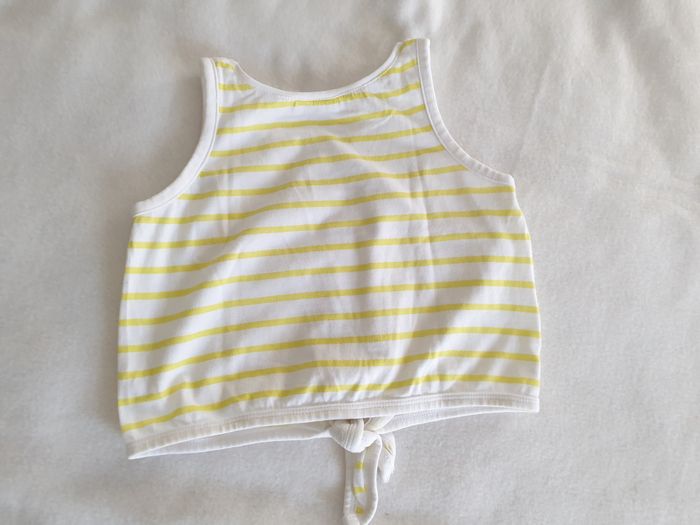 Débardeur rayé jaune et blanc - 3A - Z - photo numéro 7