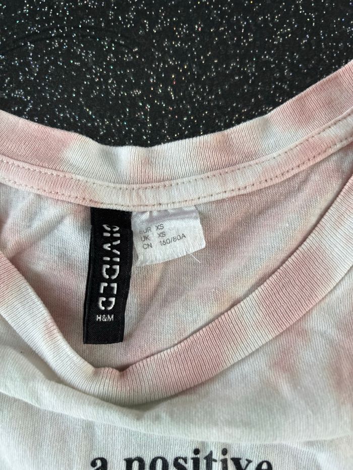 H&M divided - t-shirt tie and dye femme XS - photo numéro 2