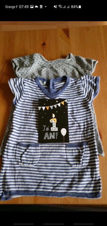 Robe tunique manche courte