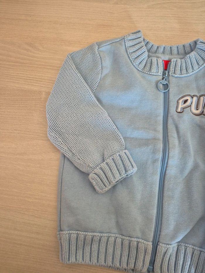 Veste zippé bleu ciel 18 mois Puma - photo numéro 3