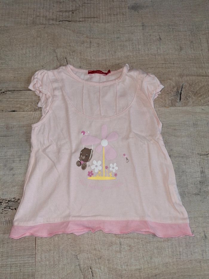 Tee shirt manche courte fille 12 mois