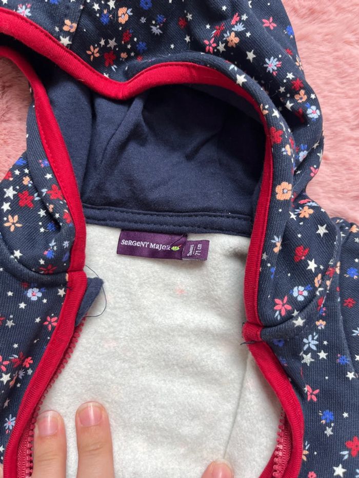 Gilet / veste capuche bébé fille 9 mois - photo numéro 4
