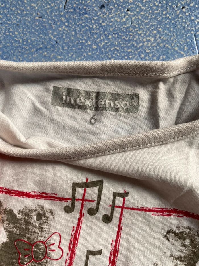 Tee shirt manches longues 6ans lapin et chat - photo numéro 7